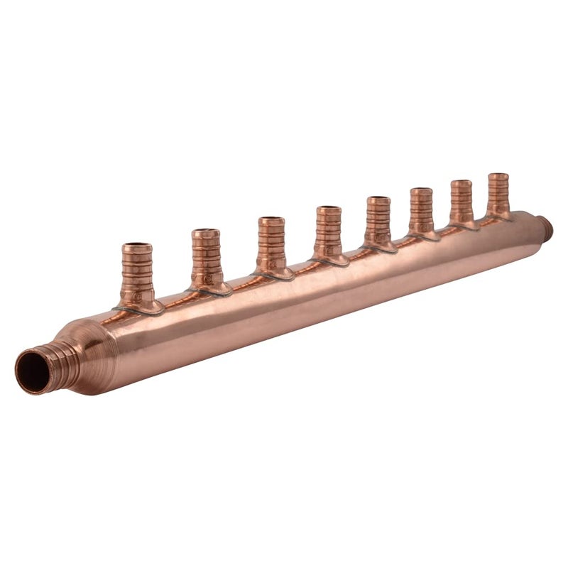 SharkBite 8 Port Open Crimp Copper Multi-Port Tee, Plumbing Fittings, PEX Pipe, PE-RT, 22790 - Image 1